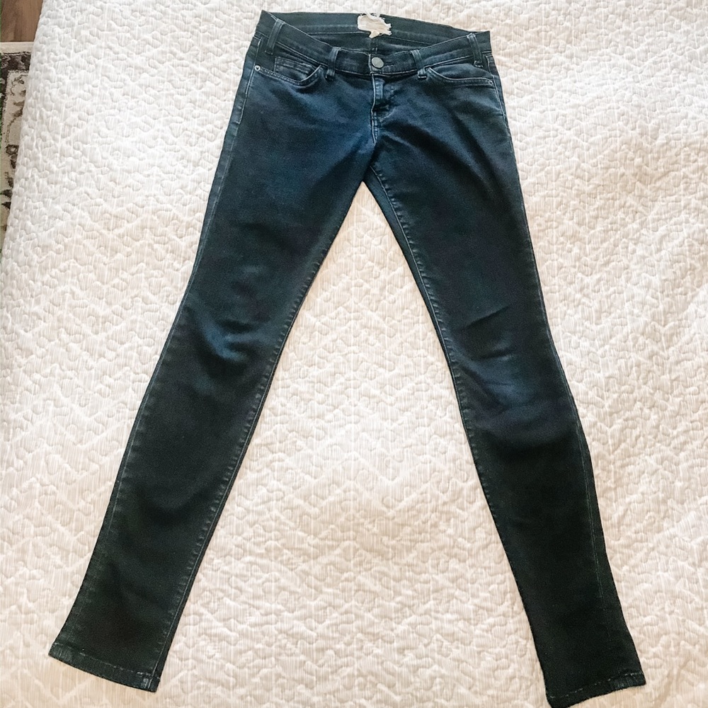 Current Elliott Dark Wash Skinny Jeans size 26